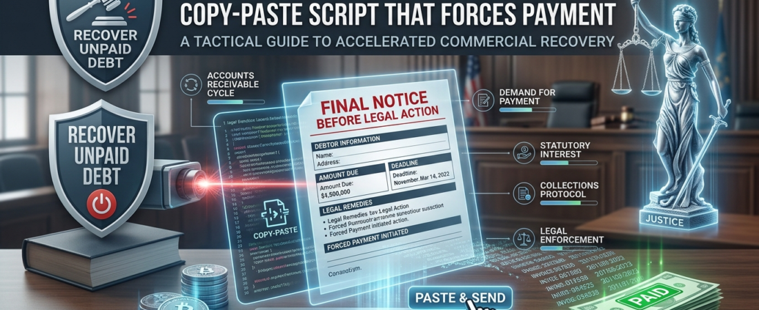 Final Notice Before Legal Action : Copy-Paste Script That Forces Payment