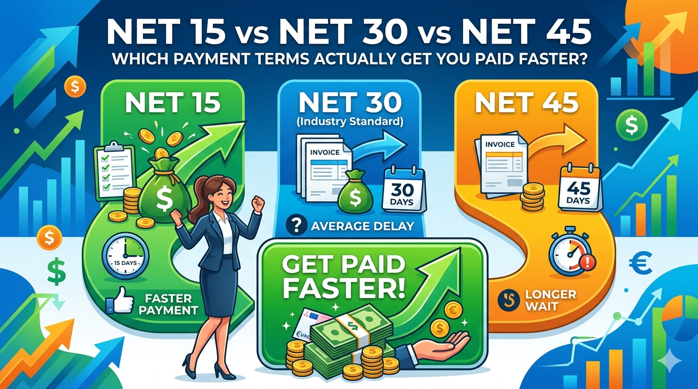 Net 15 vs Net 30 vs Net 45: Which Payment Terms Actually Get You Paid Faster?