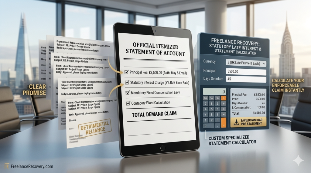 Turn email trail into invoice statement compliance framework diagram
