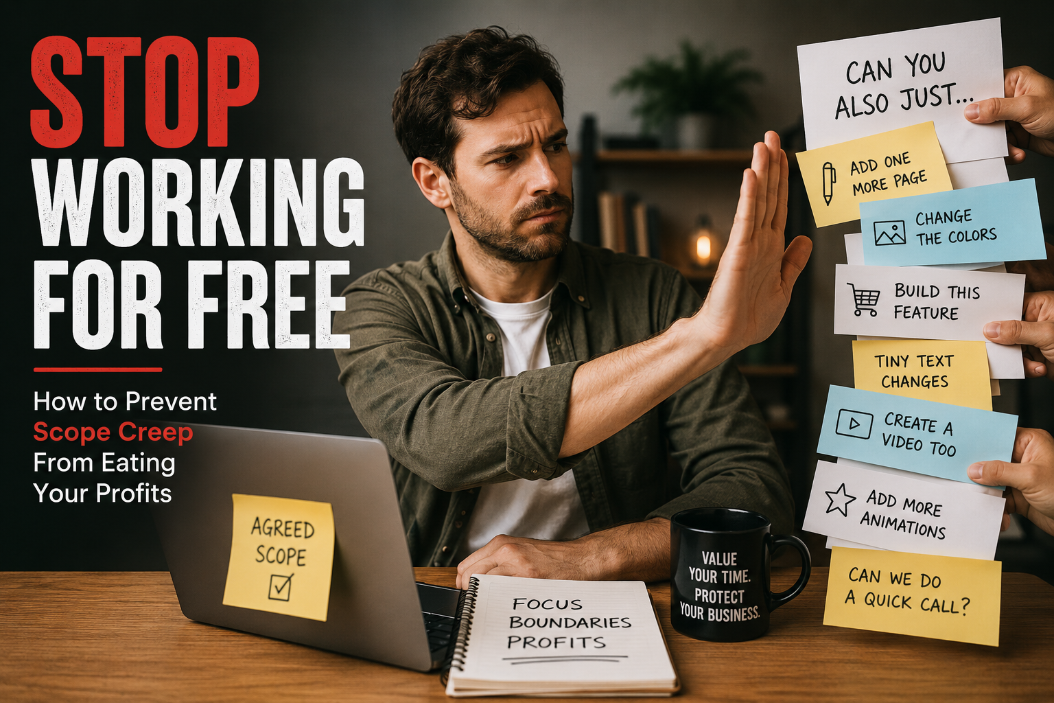 Stop Working for Free : How to Prevent Scope Creep From Eating Your Profits