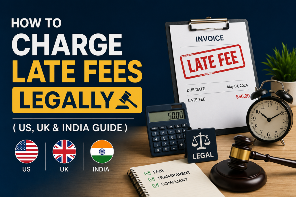 How to Charge Late Fees Legally ( US, UK & India Guide)