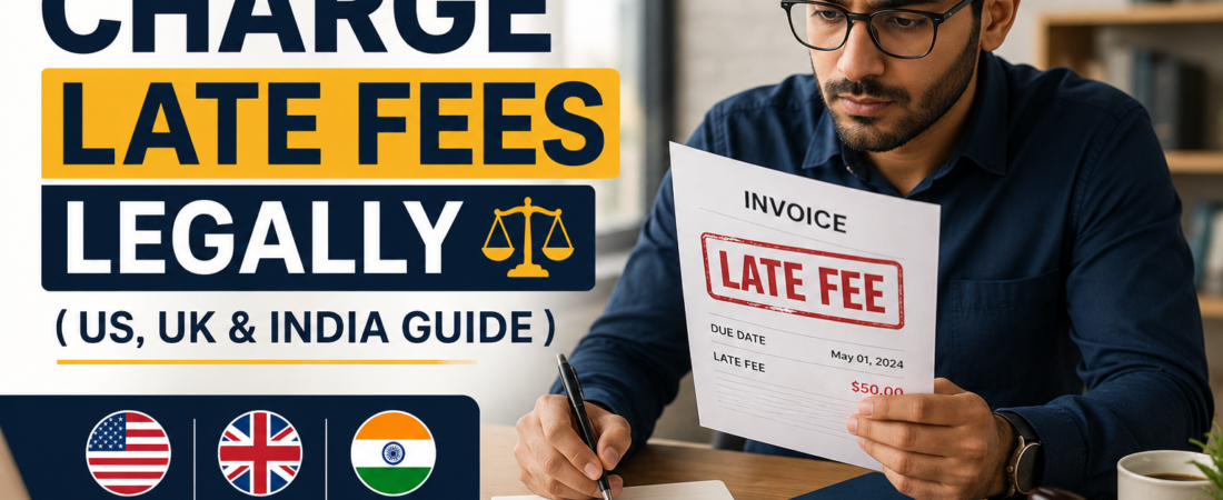 How to Charge Late Fees Legally ( US, UK & India Guide)