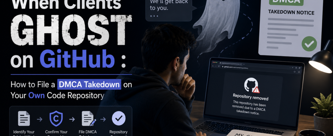 When Clients Ghost on GitHub : How to File a DMCA Takedown on Your Own Code Repository