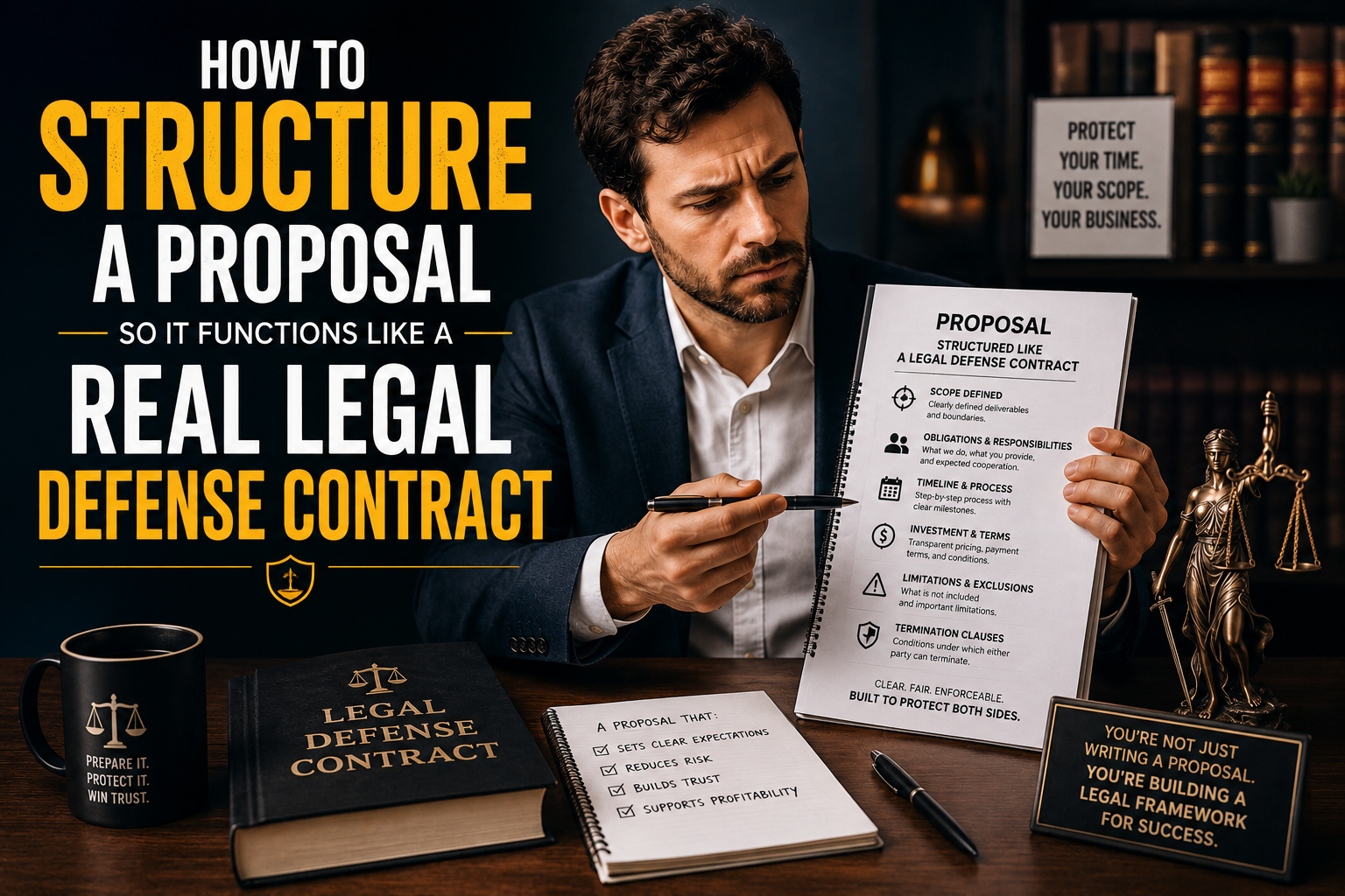 How to Structure a Proposal So It Functions Like a Real Legal Defense Contract