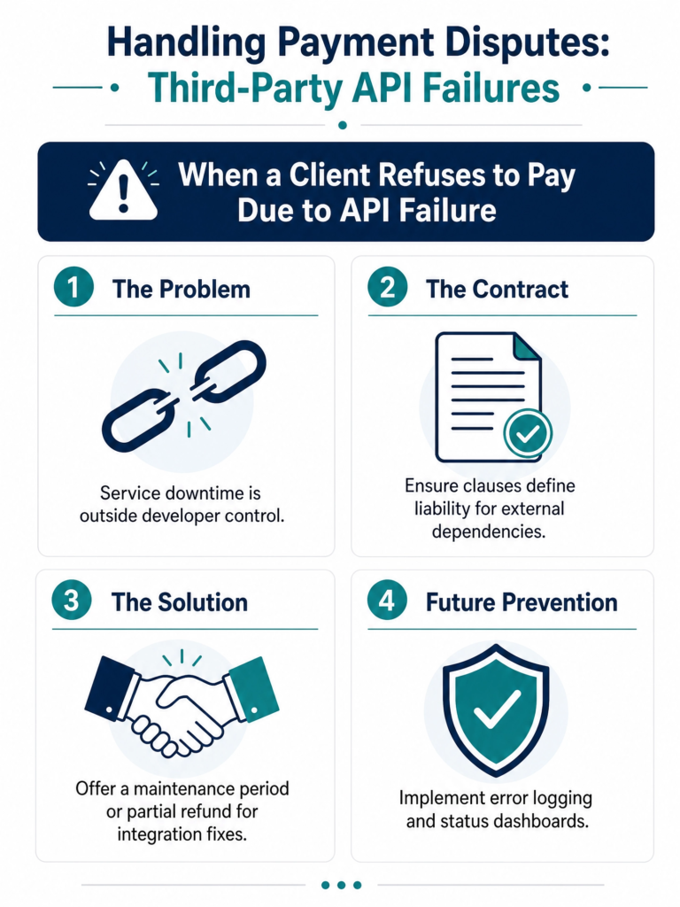 Your Client Refuses to Pay the Final Amount Because of a Third-Party API Failure