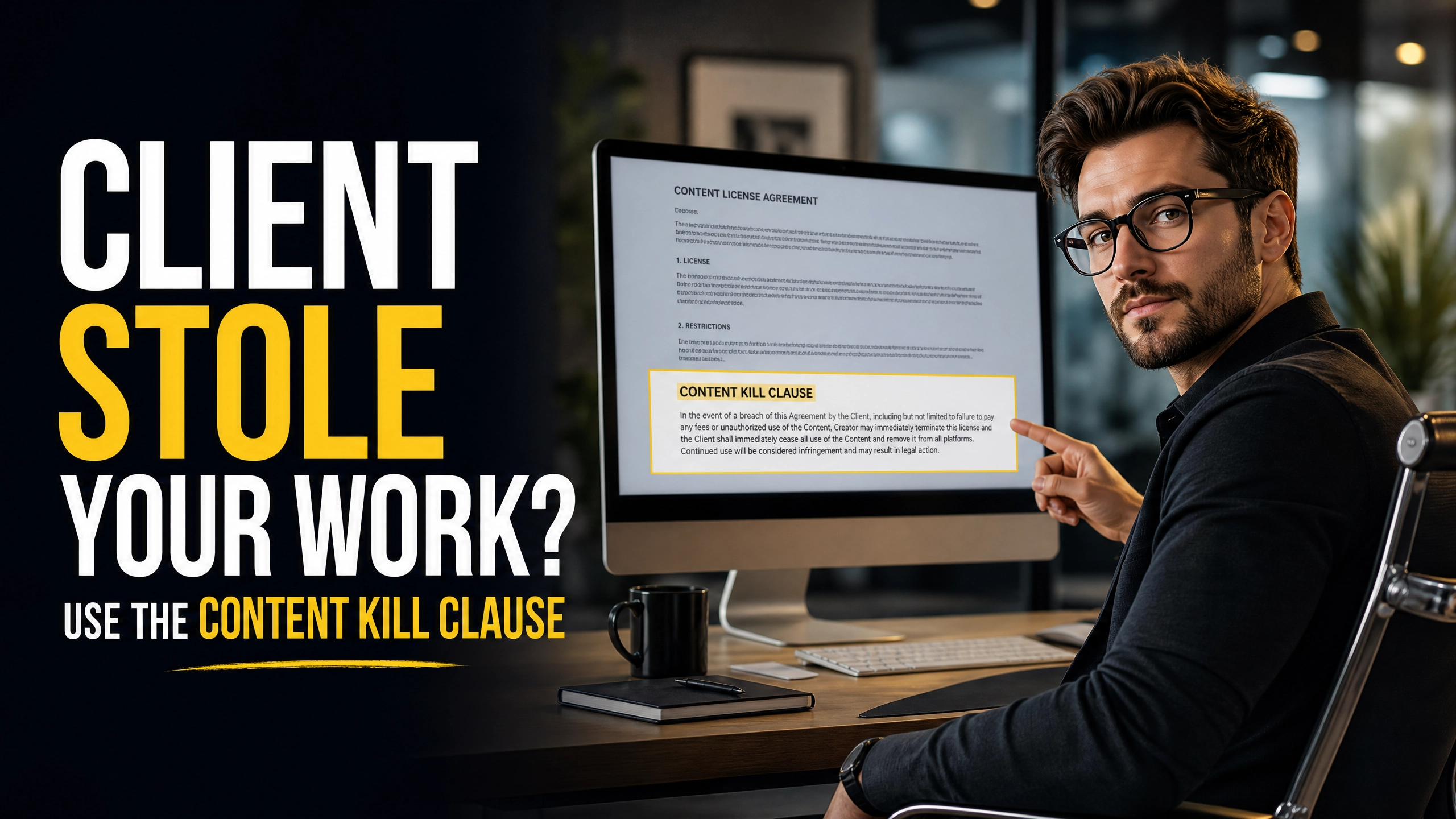 Client Used Your Work Without Paying? Use This “Content Kill Clause” to Shut It Down (Legal Strategy That Works)