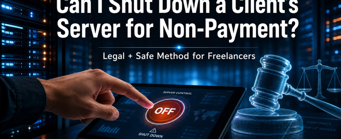 Can I Shut Down a Clients Server for Non-Payment ? ( Legal + Safe Method for Freelancers )