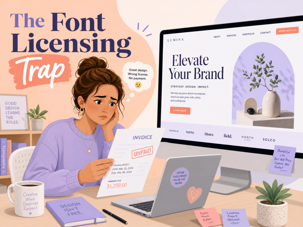 Who Is Liable for Font License Violations? (When an Unpaid Client Uses Your Typography)