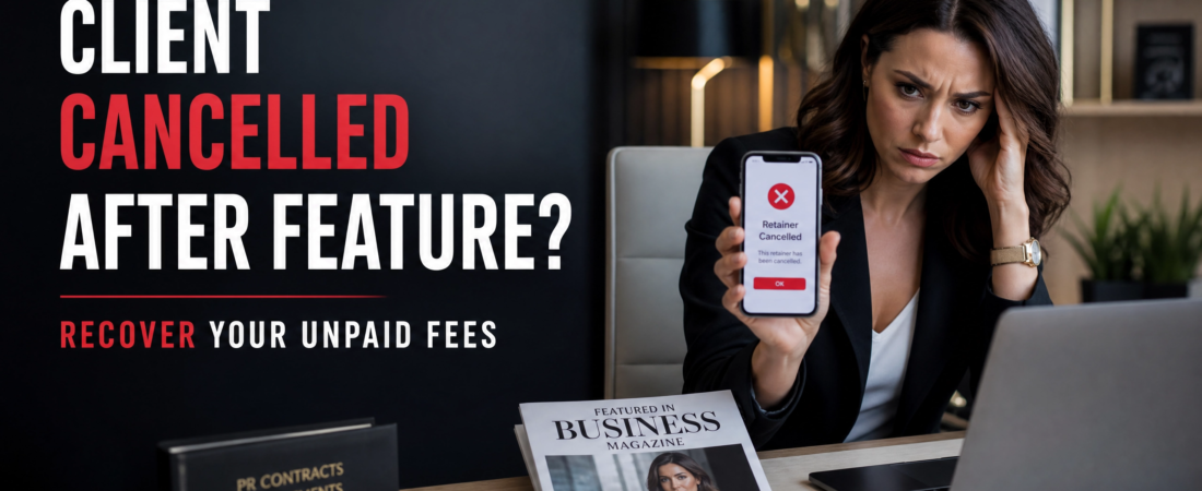What to Do If a PR Client Gets the Feature But Cancels the Freelancer’s Retainer Invoiced Today