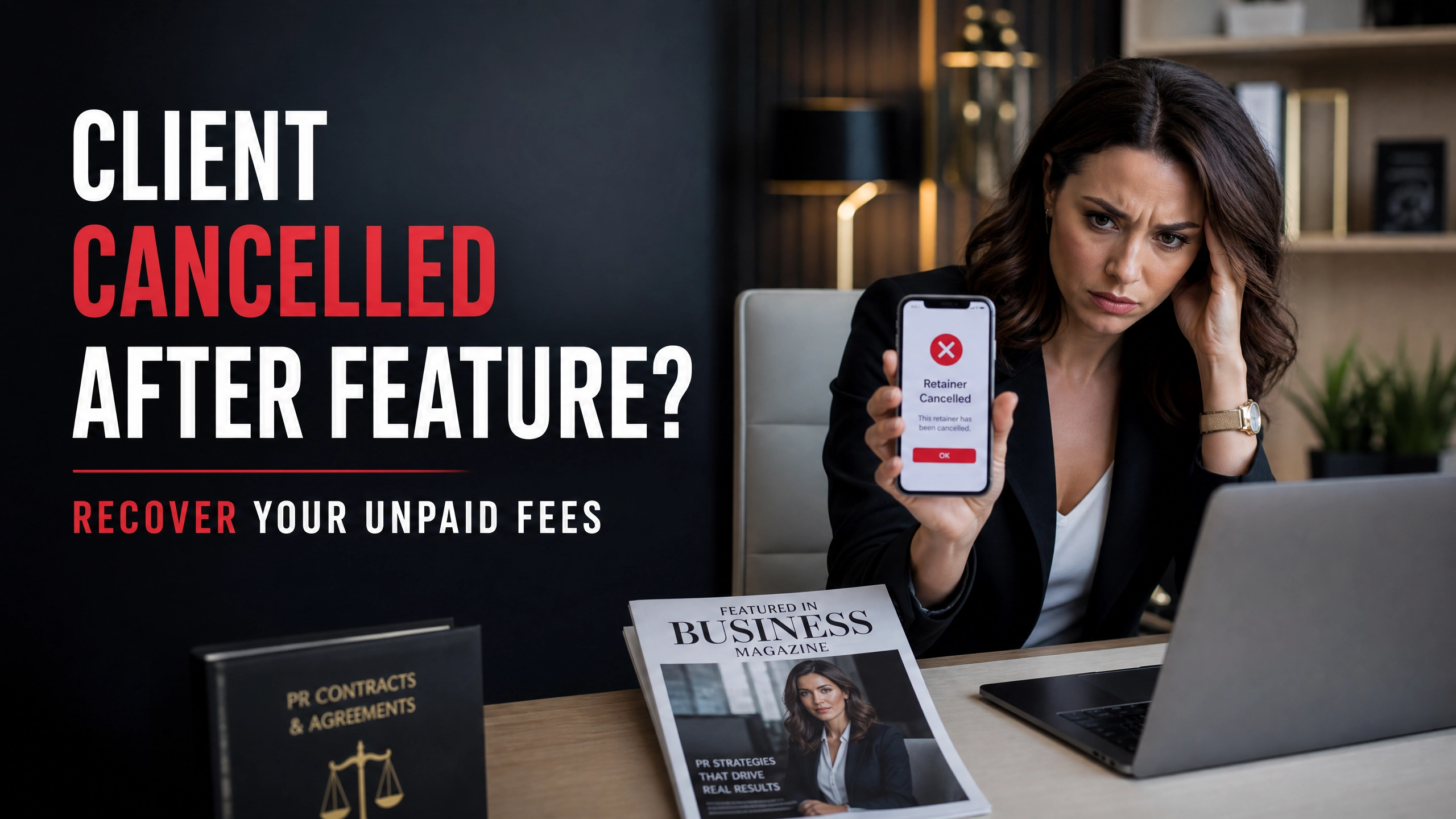 What to Do If a PR Client Gets the Feature But Cancels the Freelancer's Retainer Invoiced Today