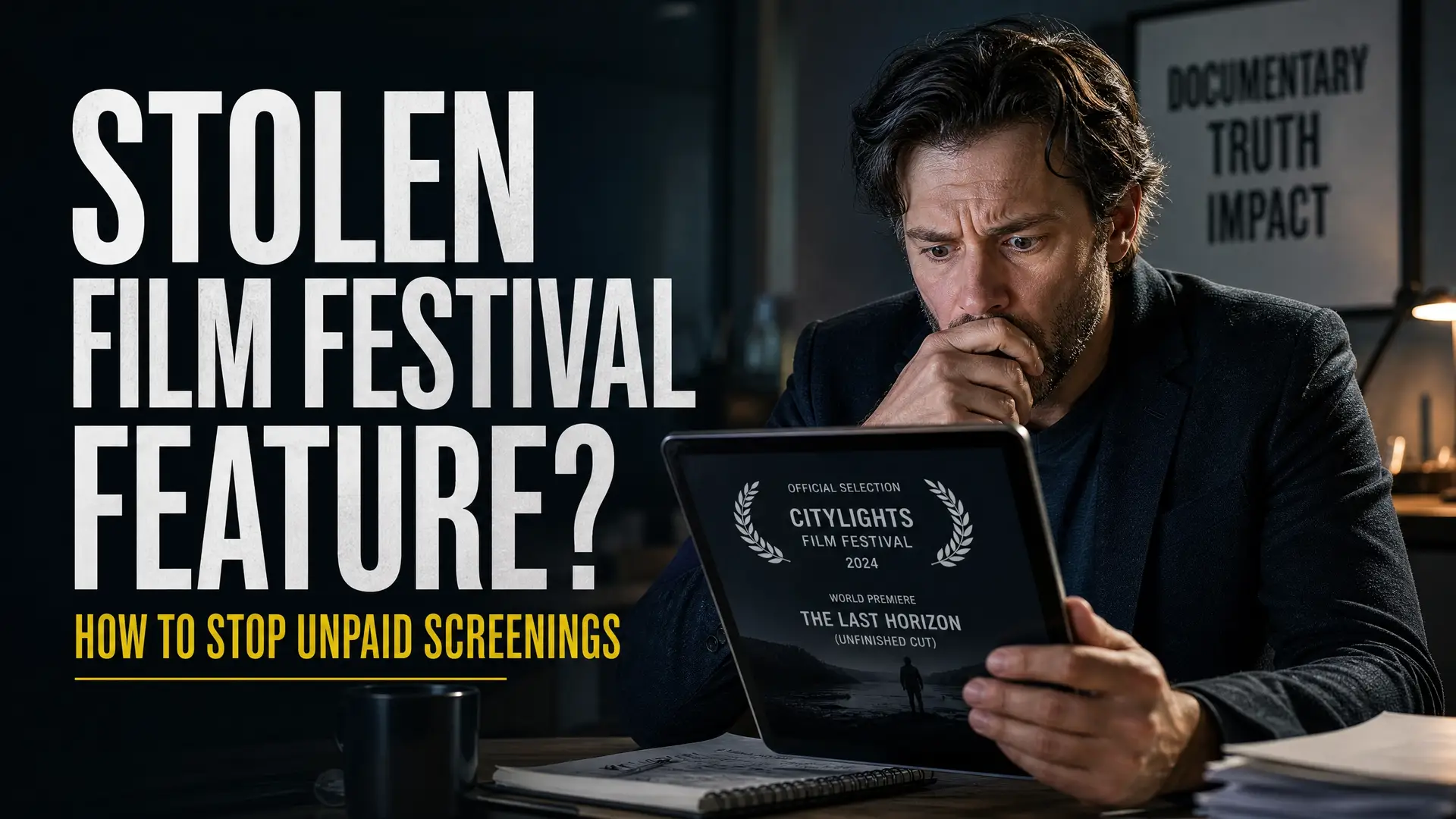 What to Do If an Unpaid Client Airs Your Unfinished Documentary at a Film Festival