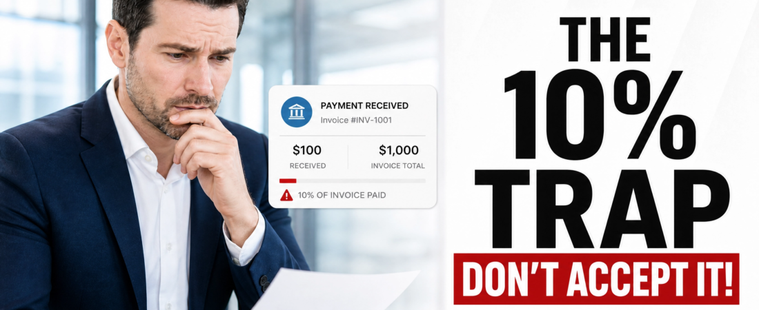 The Partial Payment Trap: Why Accepting 10% of a Late Invoice Can Sometimes Erase Your Legal Leverage