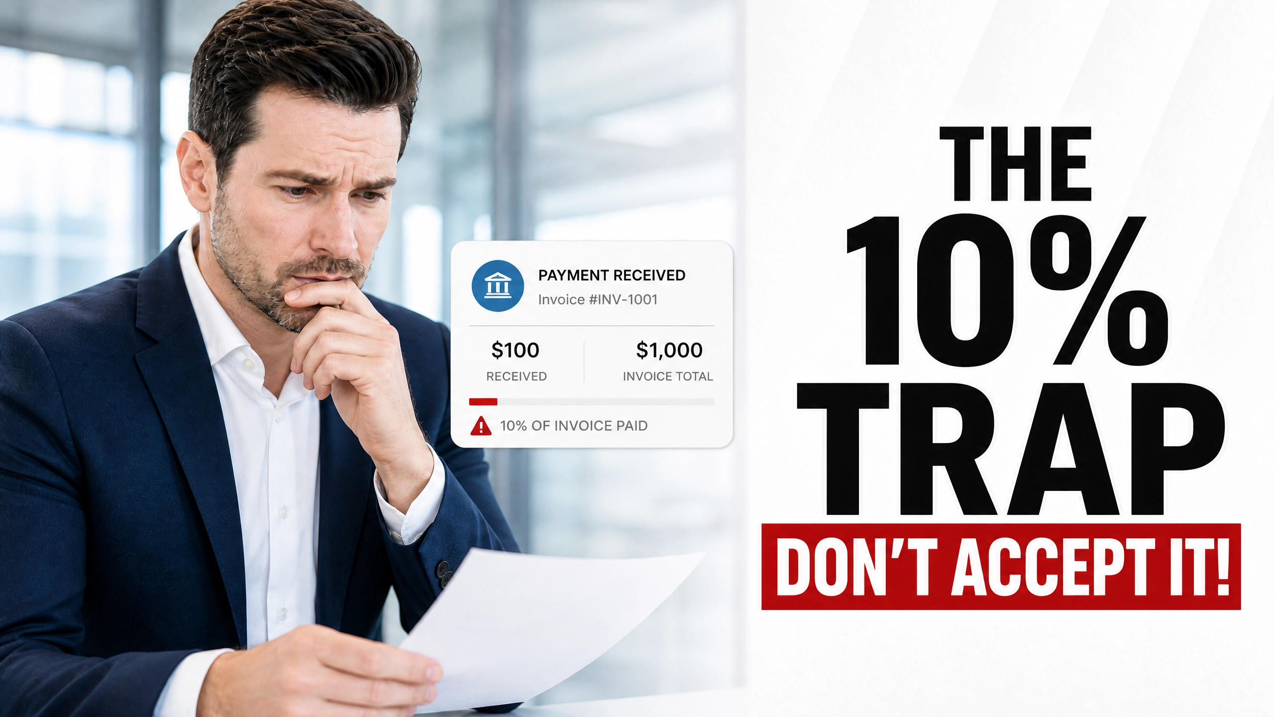 The Partial Payment Trap: Why Accepting 10% of a Late Invoice Can Sometimes Erase Your Legal Leverage