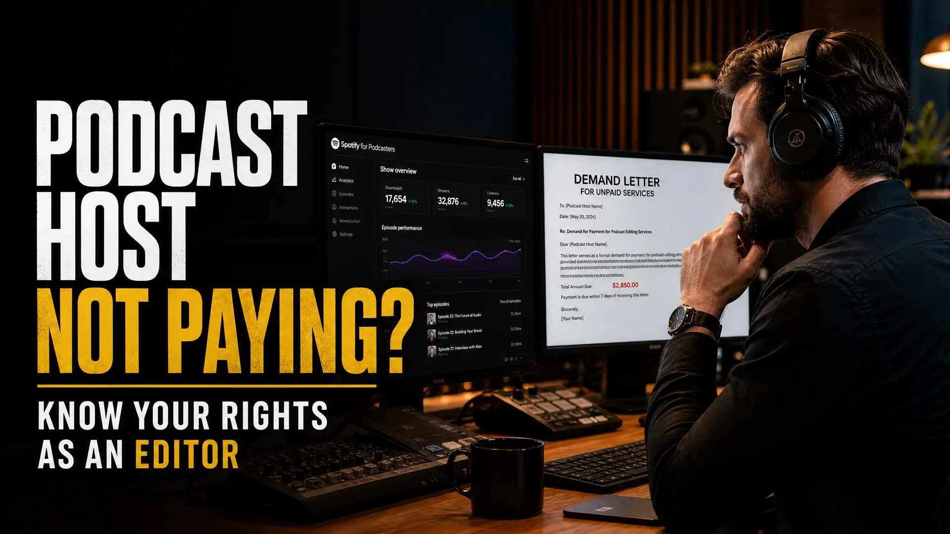 Can a Podcast Editor Delete Episodes from Spotify If the Host Hasn't Paid for 3 Months?