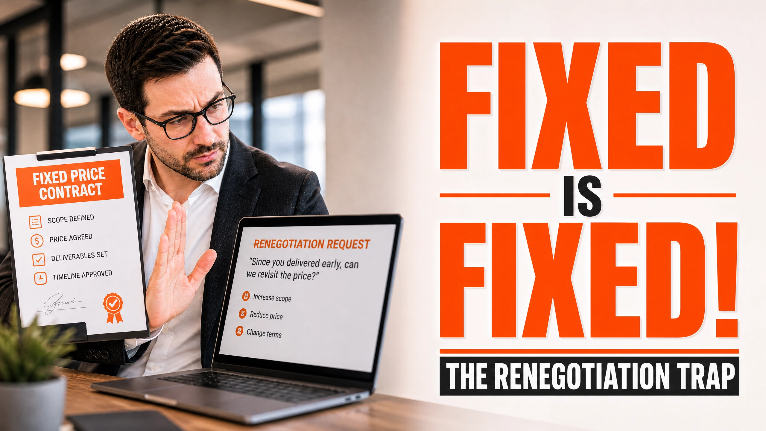What to Do When a Client Tries to Renegotiate the Fixed Price After You Delivered Ahead of Schedule