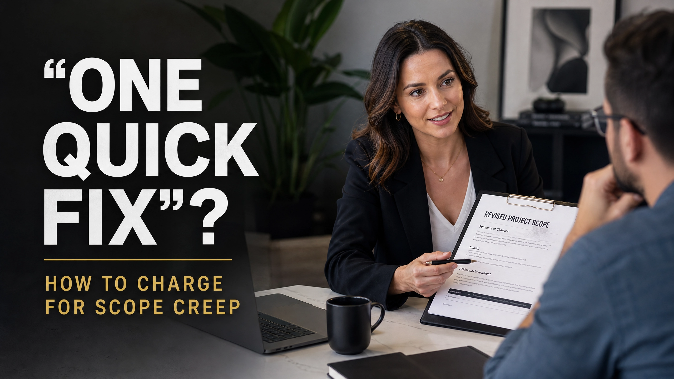 Client Asked for “One Quick Fix”? Here's How to Charge for Scope Creep Without Losing Client