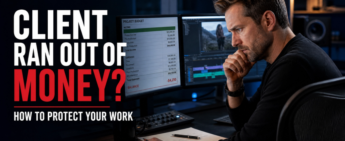 What to Do When a Video Production Client Runs Out of Money Before Post-Production Ends