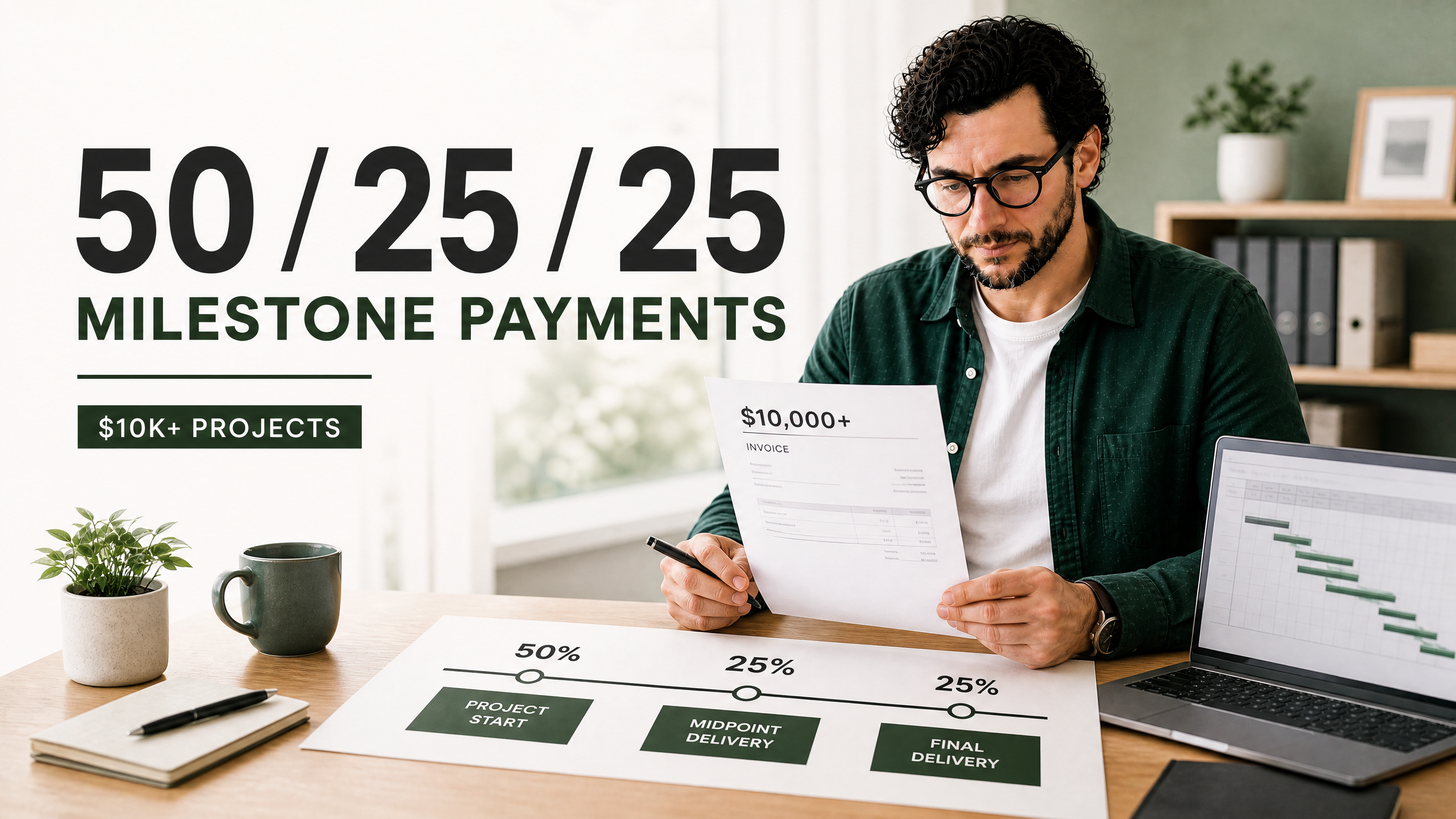 The 50/25/25 Milestone Payment Structure for Creative Projects Over $10,000