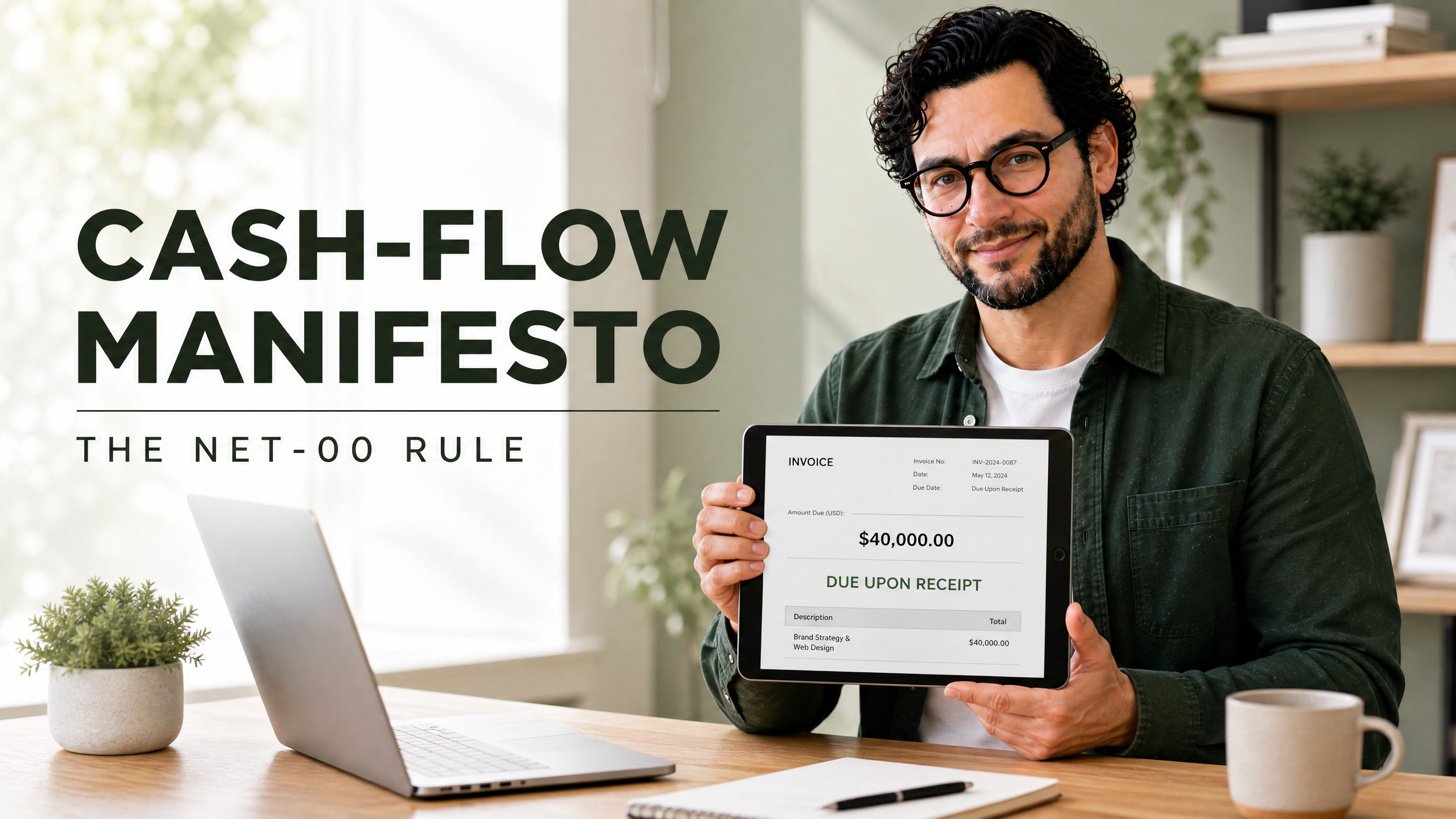 The Cash-Flow Manifesto: Why Net-00 (Due Upon Receipt) is the Only Invoicing Term That Makes Sense for New Clients
