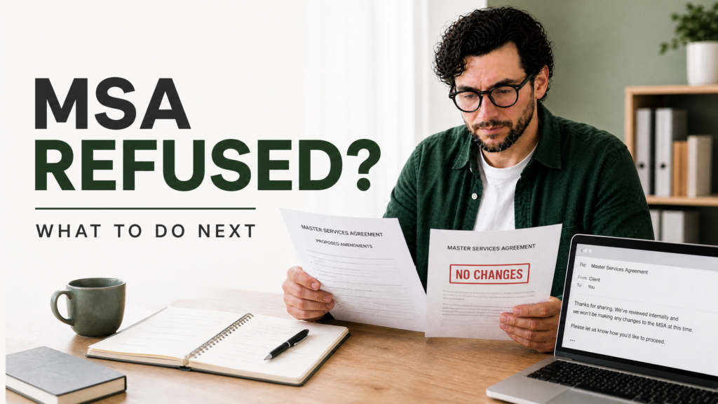 What If the Client Refuses to Change the MSA ?