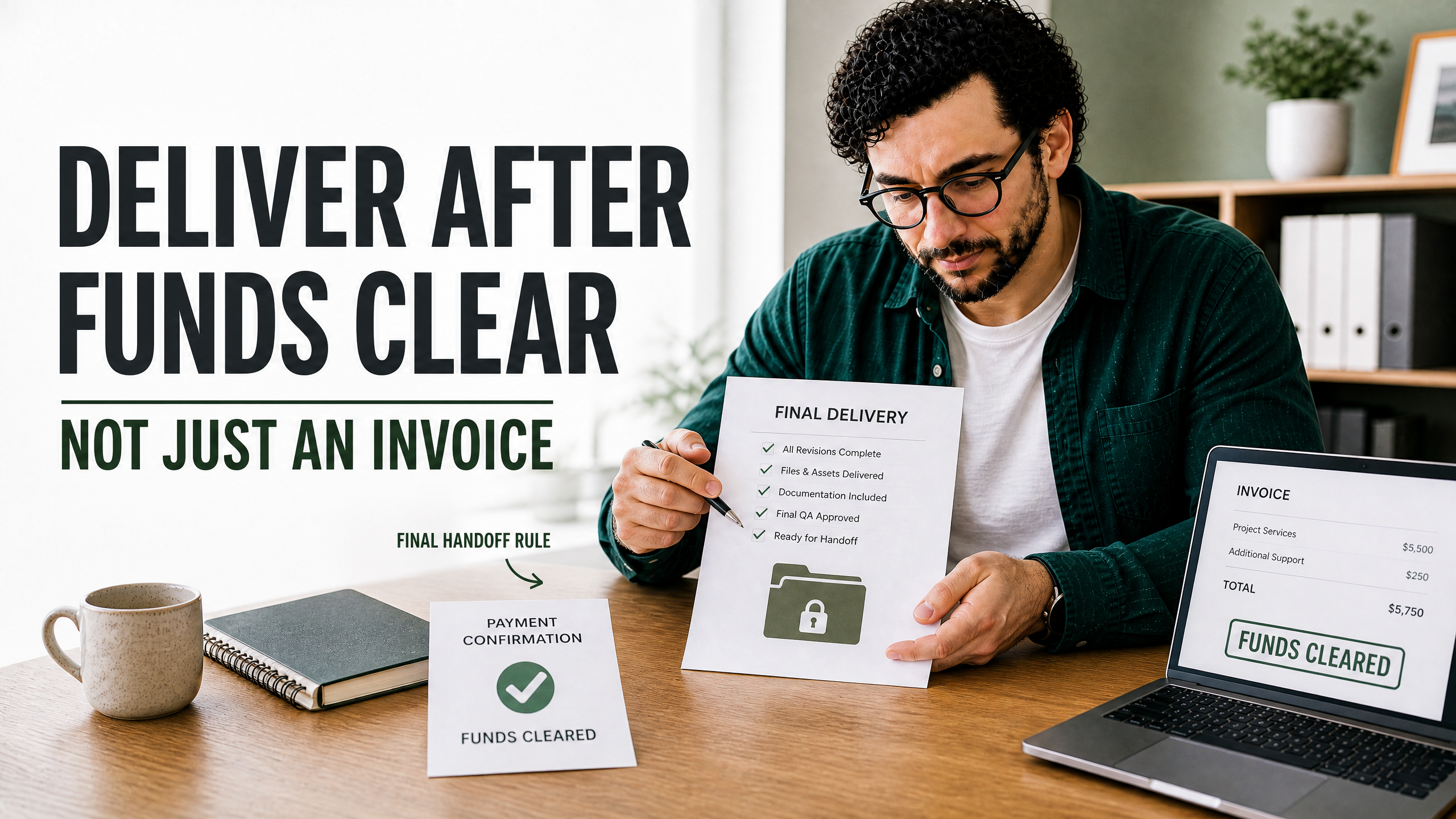 Why You Must Link Final Project Delivery to the Clearance of Funds (Not Just Invoice Generation)