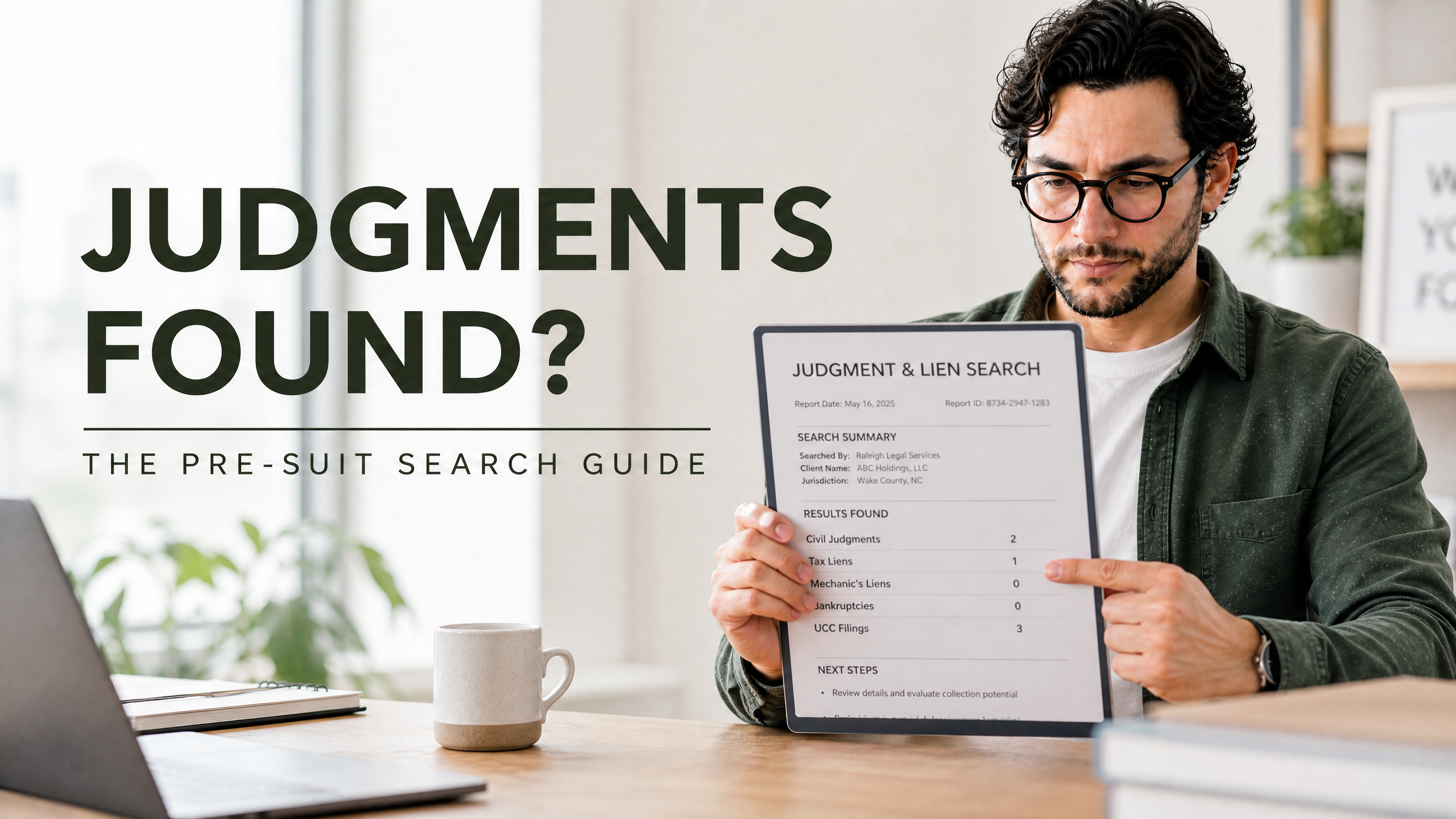 How to Check If Your Client Has Existing Judgments or Liens Before You Spend Money Suing Them