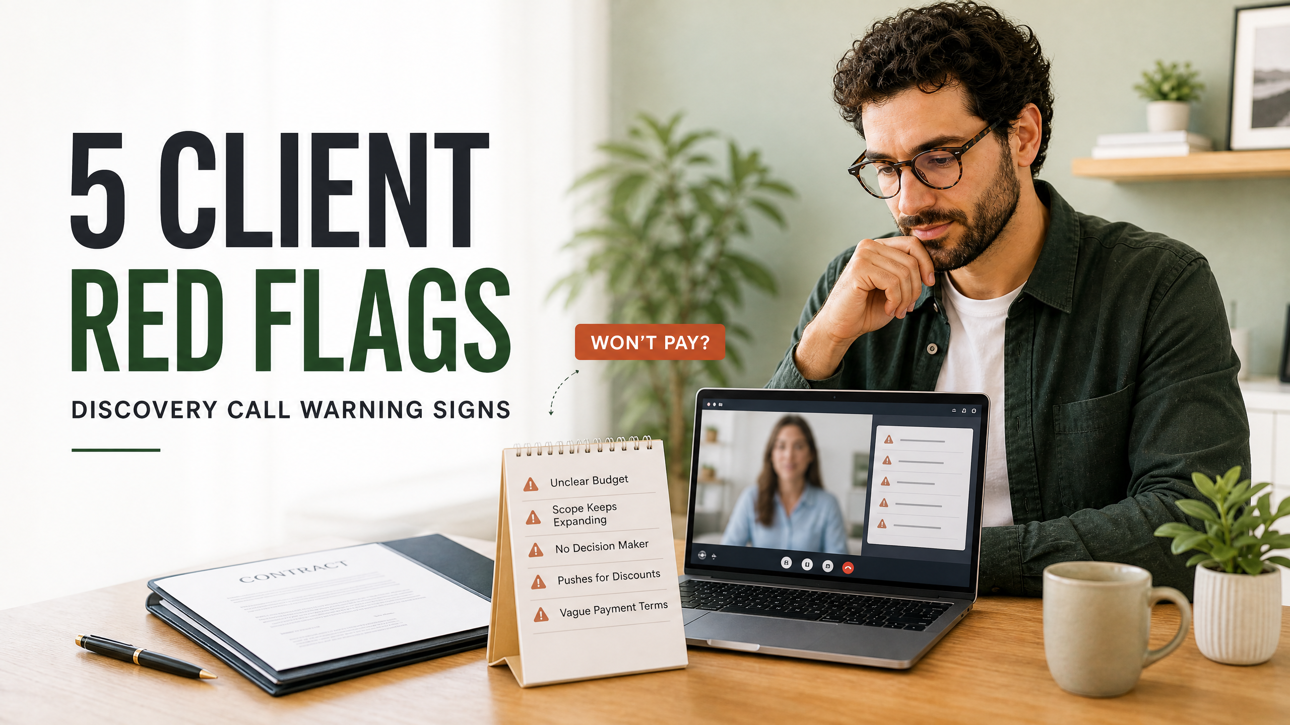 The Red Flags Checklist: 5 Warning Signs in the First Discovery Call That Scream 'This Client Won't Pay'
