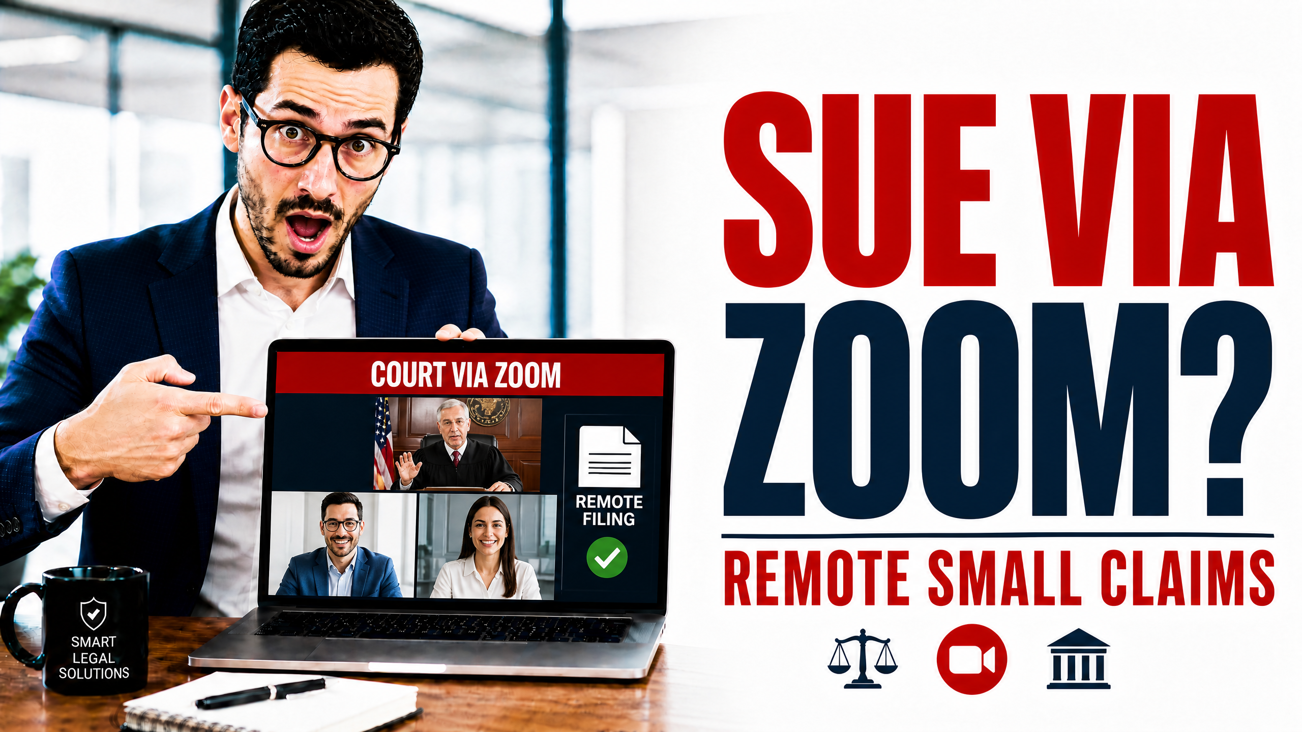 Can You File a Small Claims Action in the Client's Jurisdiction Remotely via Zoom?