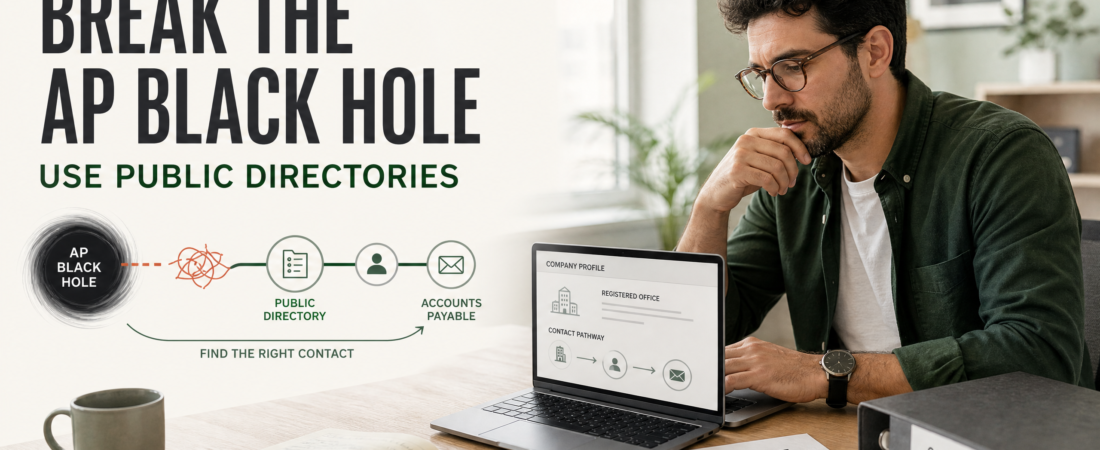 How to Break Through the Accounts Payable Black Hole Using Public Corporate Directories