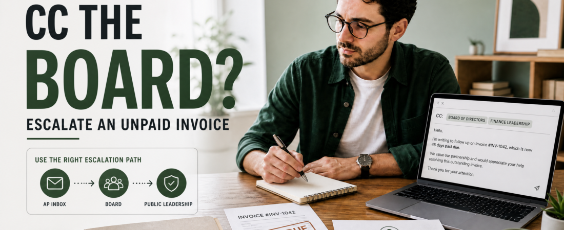How to Use the CC Your Board of Directors Technique to Escalate an Unpaid Invoice