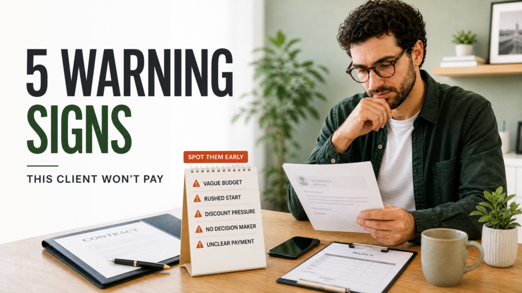The Red Flags Checklist: 5 Warning Signs in the First Discovery Call That Scream 'This Client Won't Pay'