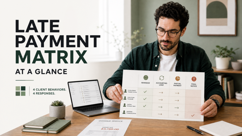 The Late Payment Matrix: 4 Email Templates for Different Client Behaviors