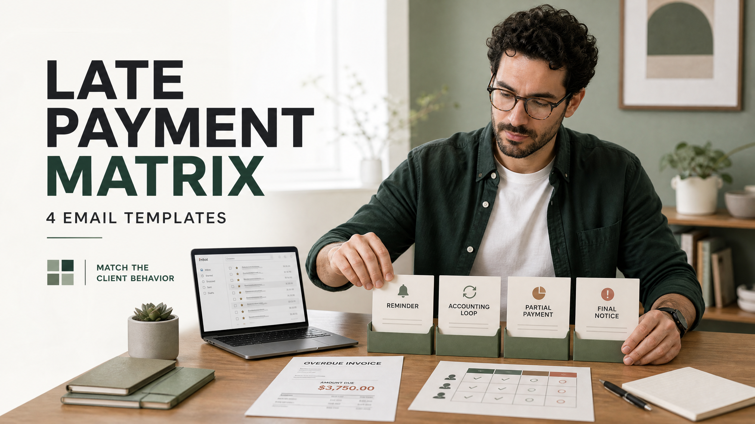 The Late Payment Matrix: 4 Email Templates for Different Client Behaviors